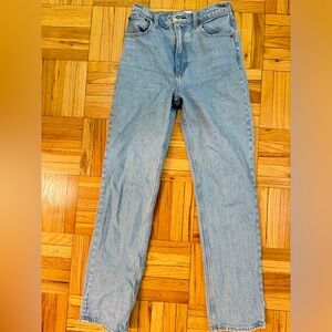 Abercrombie , light wash jeans , barely worn